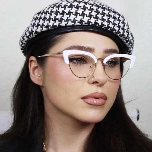 2 Pieces of Classic Cat Fashion Glasses, Suitable for Men and Women To Wear