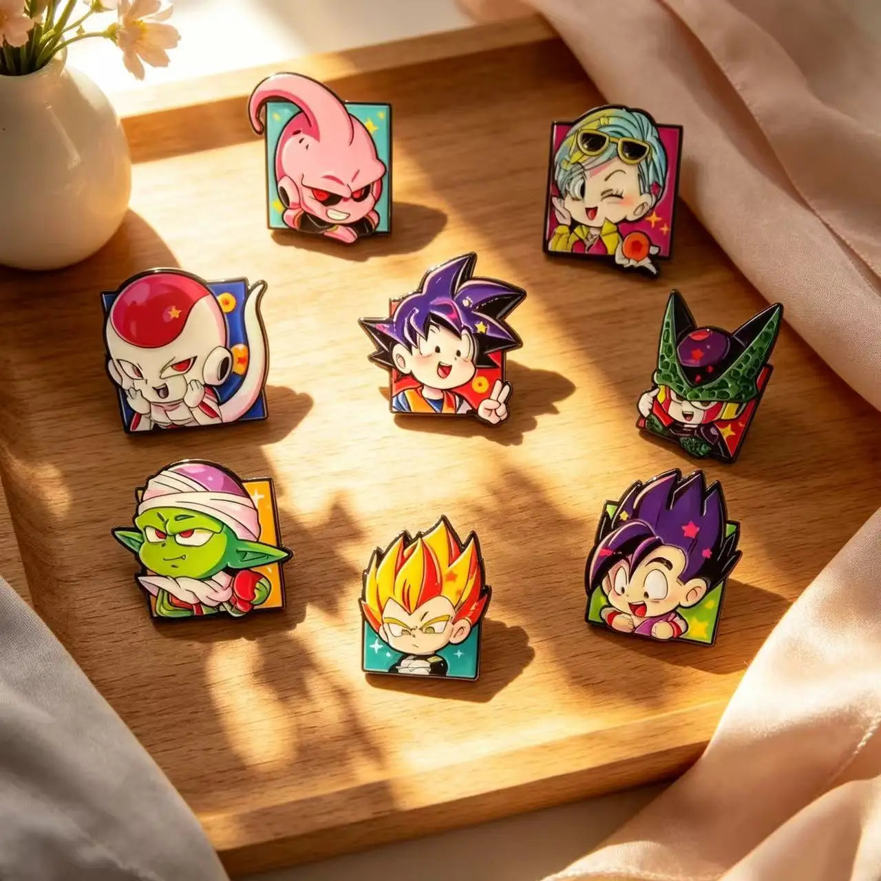 4/8pcs Funny Cartoon Enamel Pins Cool Anime Brooches Clothes Backpack Lapel Badges Fashion Jewelry Accessories For Friends Gifts