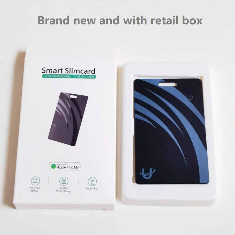 Smart wallet tracking card wireless charging GPS locator UltraSlim Antilost card