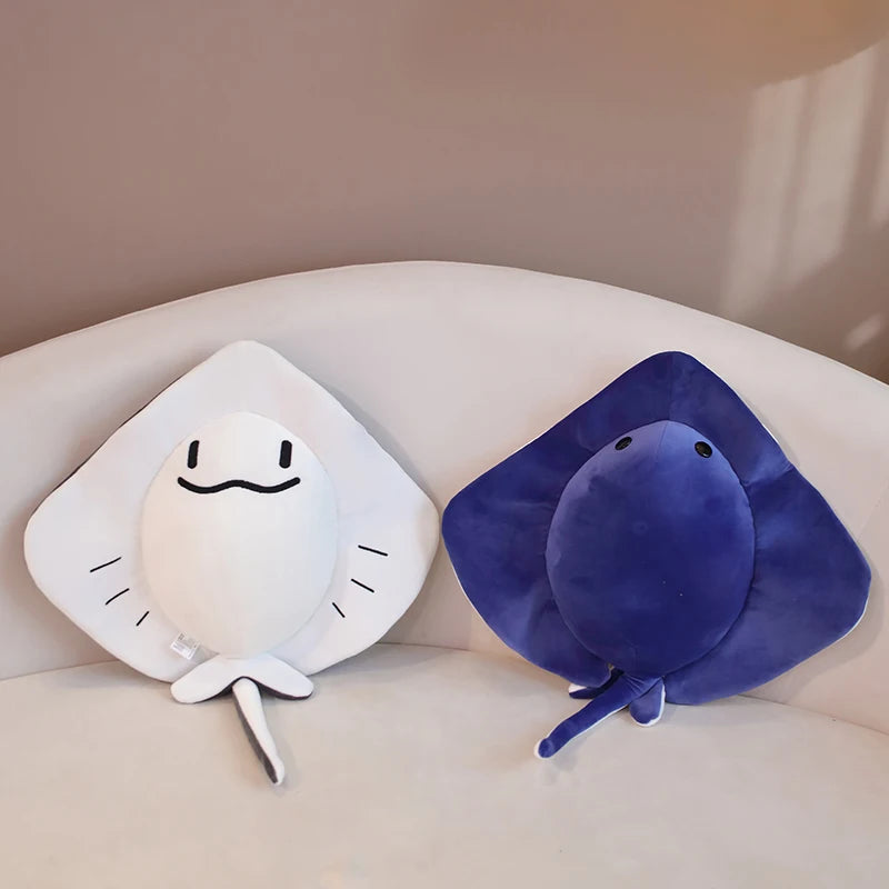 1pc 52/62cm Cartoon Ray Devil Fish Plush Toys Simulation Ocean Series Fish Plush Pillow Stuffed Soft Creative Home Decor Gift