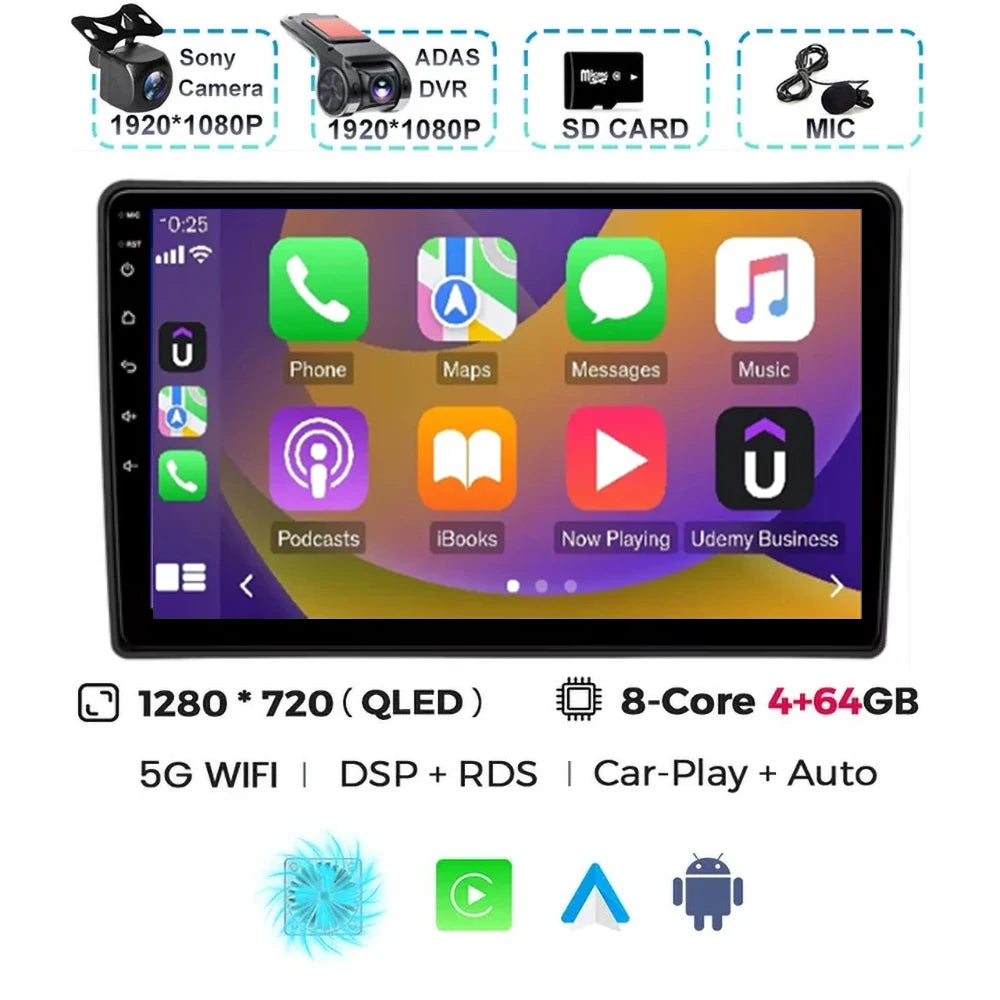 For Citroen C5 2008 2009 2010 2011-2017 Android 15 Carplay Auto Car Radio Multimedia Video Player Navigation GPS No 2Din 2 Din