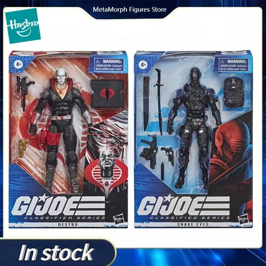 Original Hasbro G.I. Joe Classified Series Destro/SNAKE EYES Anime Figure Model Toys Ornaments