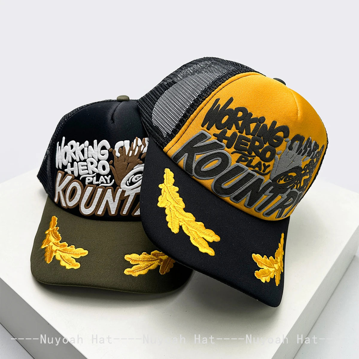 New Unisex Personal Printed Letters Locomotive Baseball Hats Breathable Mesh Sunshade Hip Hop Trucker Caps Versatile Color Block