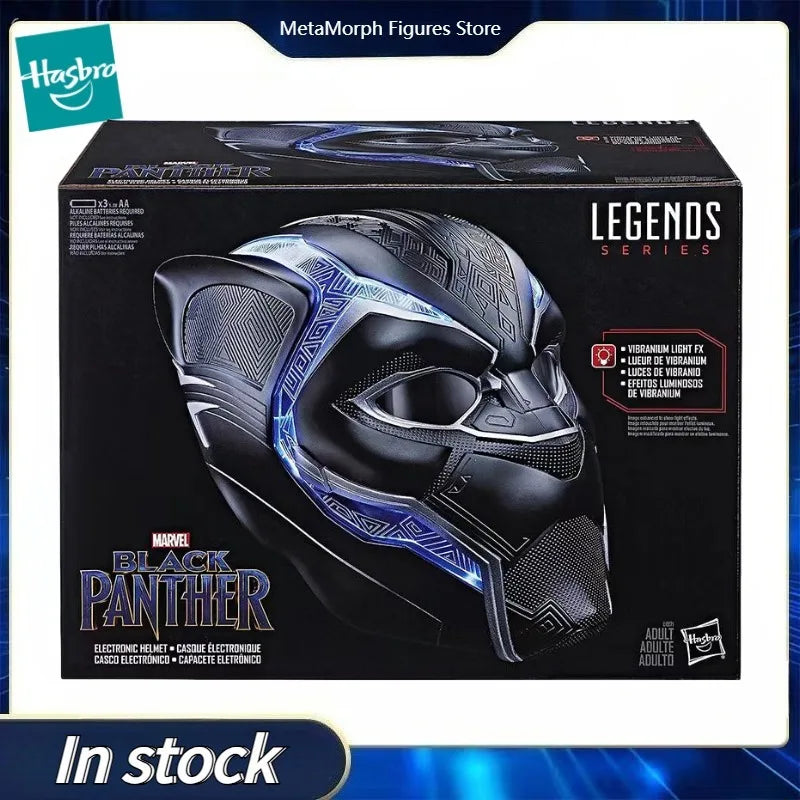 Original Hasbro Marvel Legends Series AVENGERS BLACK PANTHER 1:1 Helmet Anime Figure Toy Collection Gift