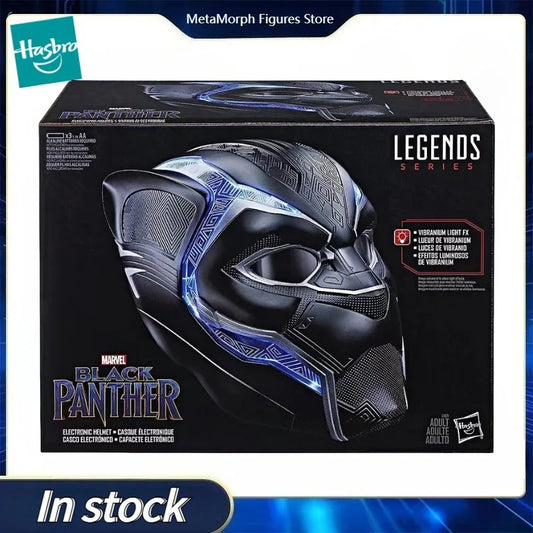 Original Hasbro Marvel Legends Series AVENGERS BLACK PANTHER 1:1 Helmet Anime Figure Toy Collection Gift