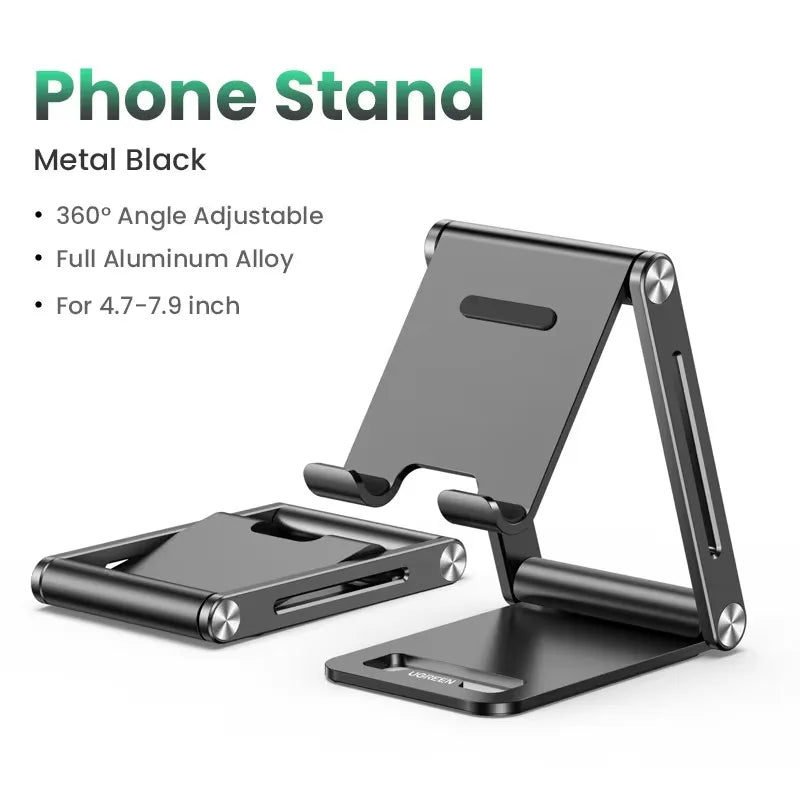 Phone Holder Stand Aluminum Mobile Phone Stand iPhone 14-16 Pro Xiaomi Portable