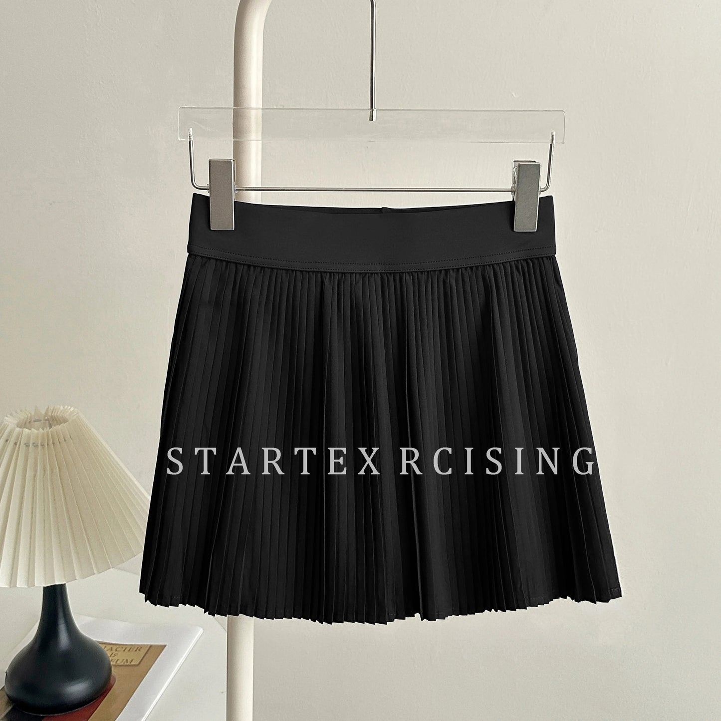Women High Waist Pleated Tennis Skirt Anti Exposure Liner Shorts Mini Skirt Fitness Running Casual Short Skirts