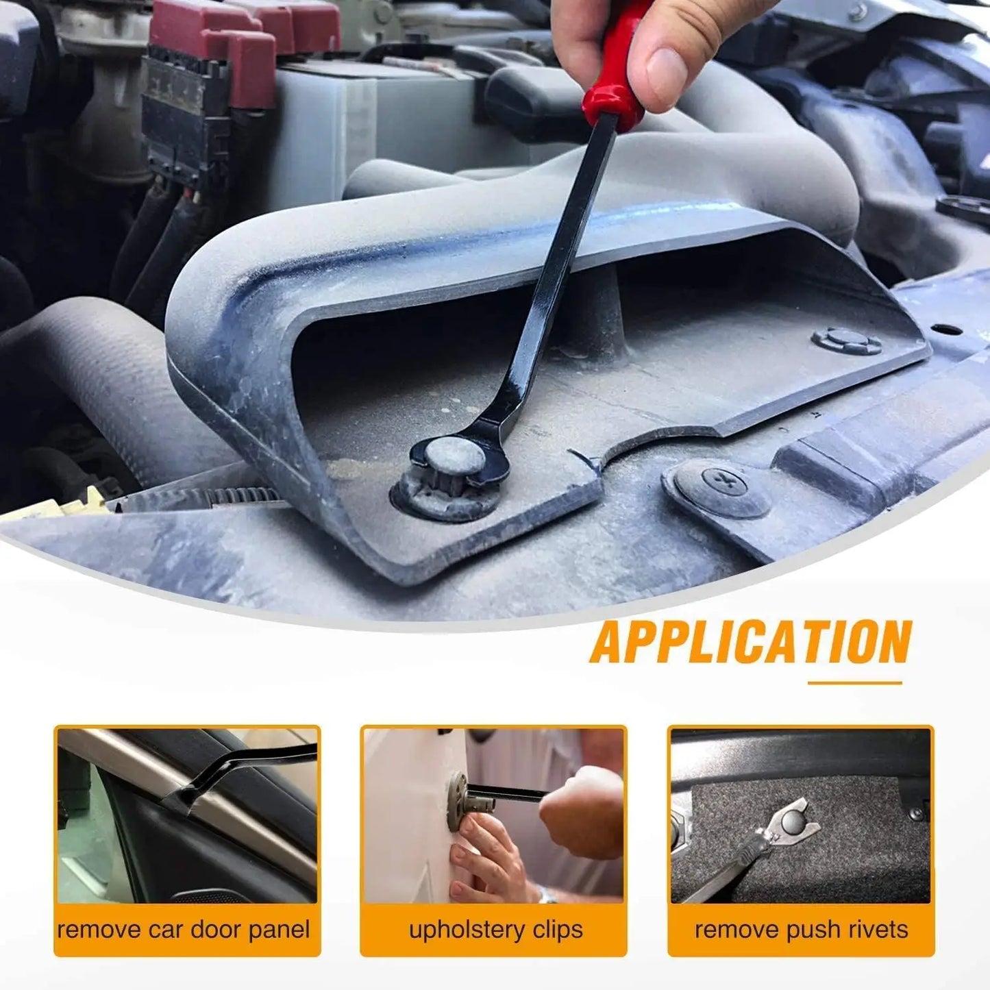 5 PCS Nylon Auto Trim Removal Tool Kit No-Scratch Removal Tool Kit for Car Clip Panel & Audio Dashboard Dismantle