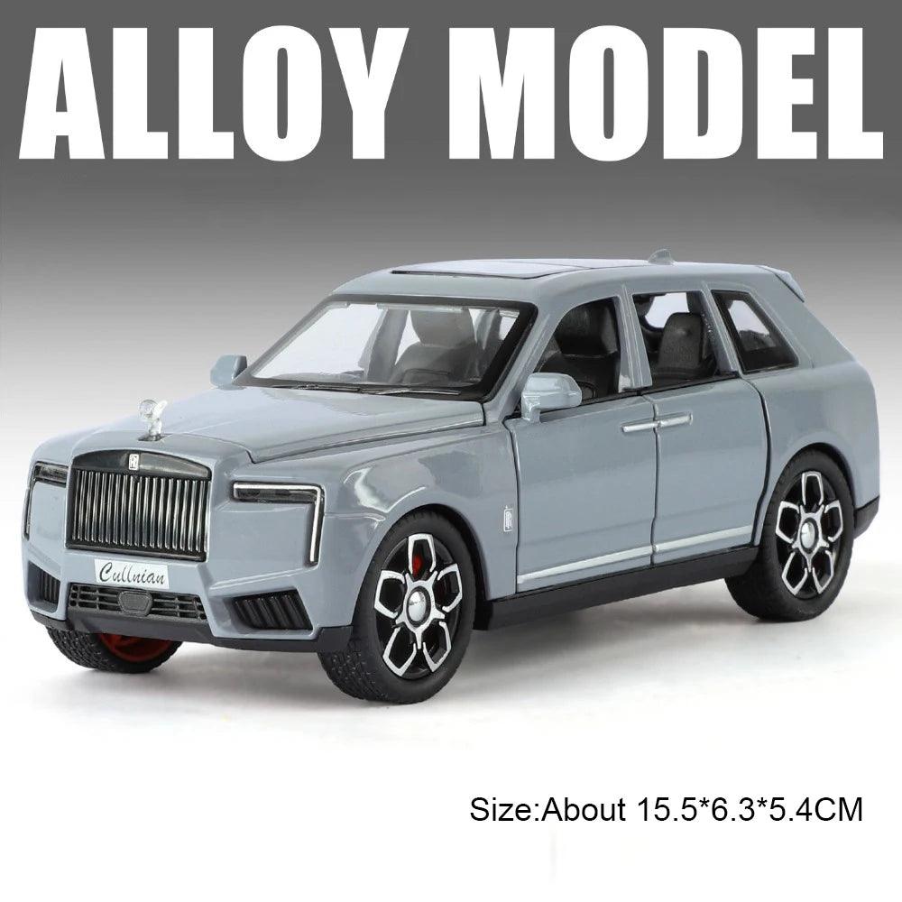 1:32 Rolls-Royce Cullinan Dawn Model Toy Diecast Alloy Car Sound Light Pull Back Doors Opened Miniature Cars Simulation Ornament