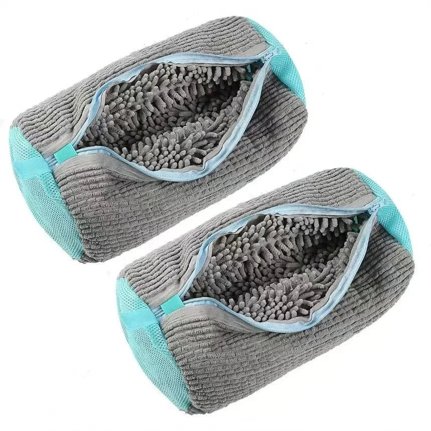 2/1PCS Shoe Washing Bag Washing Machine Laundry Bags with Zipper Closure Shoes