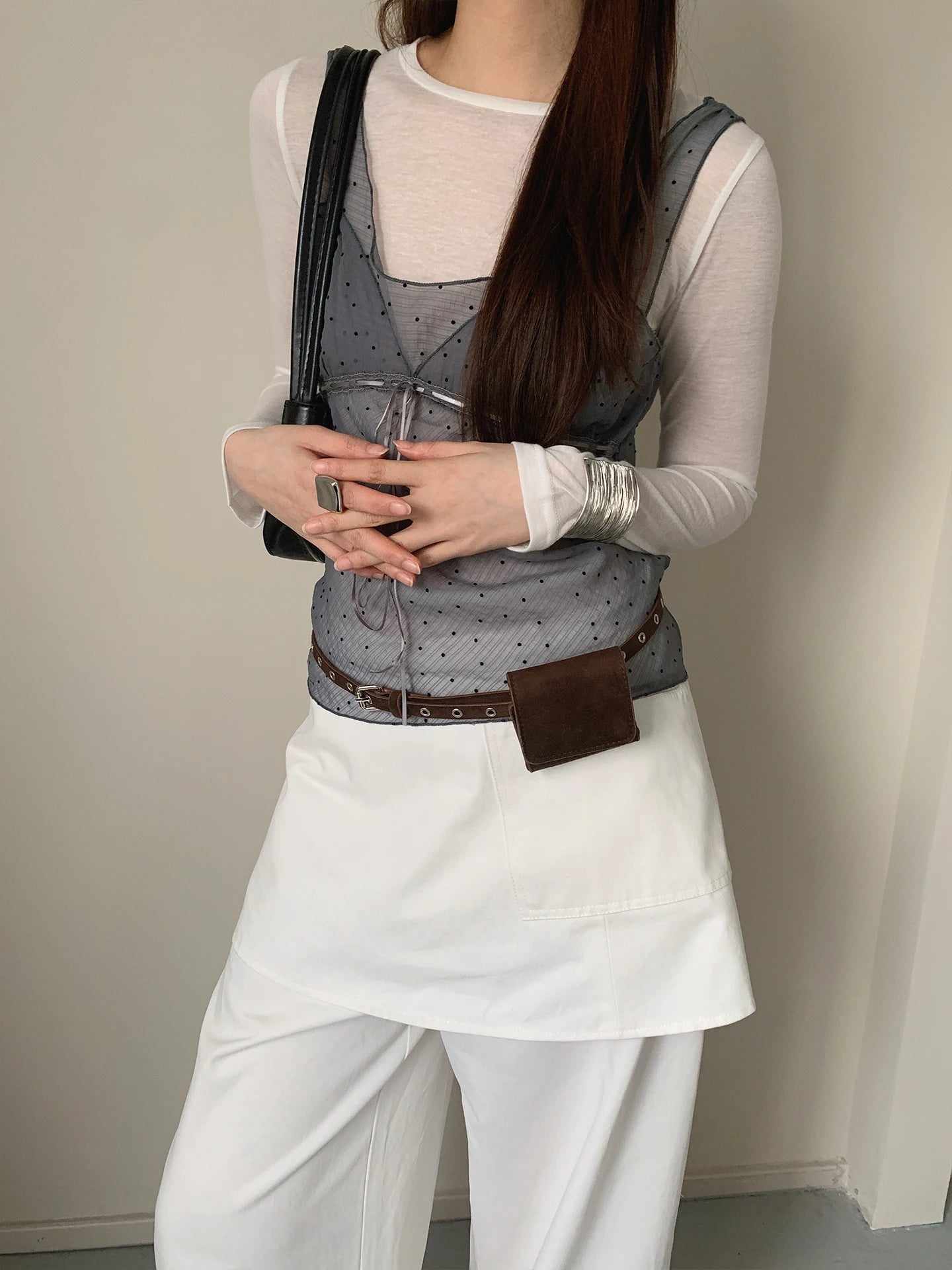 American Retro Suede Belt Waist Pack Decoration Niche Match Skirt Jeans Accessories Korean Style Belt