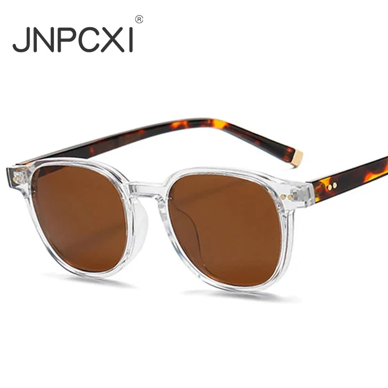 JNPCXI Retro Square Women Polarized Sunglasses Fashion Rivets Decoration Men Punk Driving Sun Glasses Shades UV400