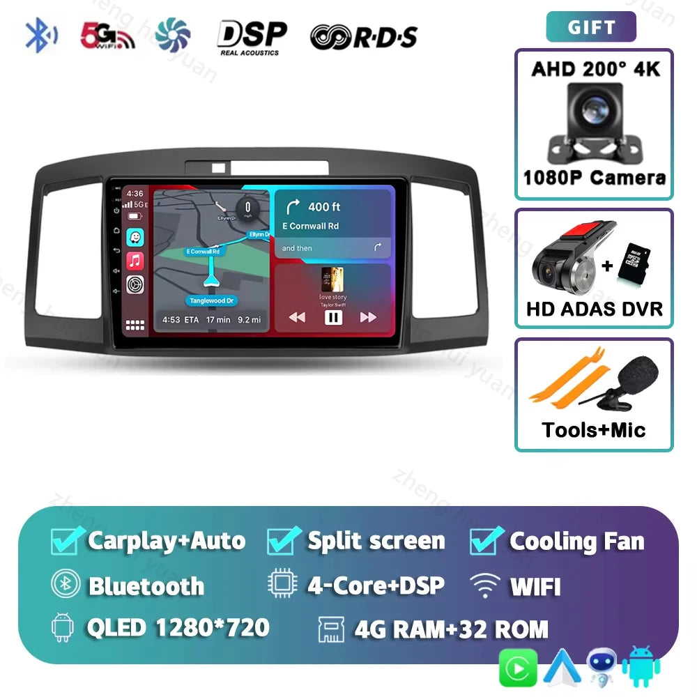 Android 15 CarPlay Auto For Toyota Allion Premio T240 2001 - 2007 Car Radio Multimedia navigation video DVD Autoradio Stereo gps