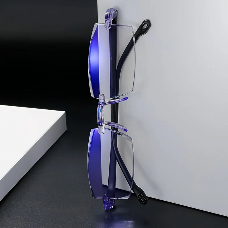 Reading Glasses +1.0+1.5+2.0+2.5 The Geometric Aesthetic Multicolor Optional Anti Blue Light Computer Glasses