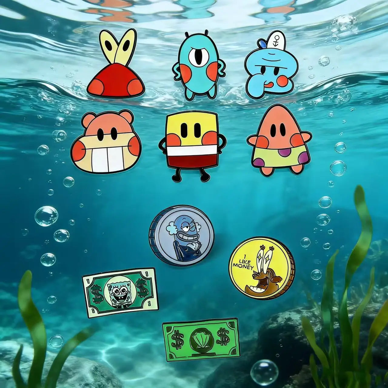 4/6/10 PCS Cartoon Anime Enamel Pins Set Funny Animation Good Friend Metal Brooch Badges Jewellery Accessories for Gifts