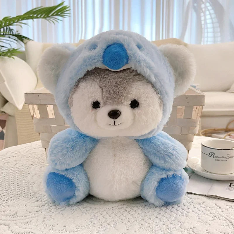 Cosplay Pink Pig Koala Dinosaur Fox Plushie Husky Plush Toy Girl Cuddly Baby Appease Doll Kids Birthday Christmas Gift
