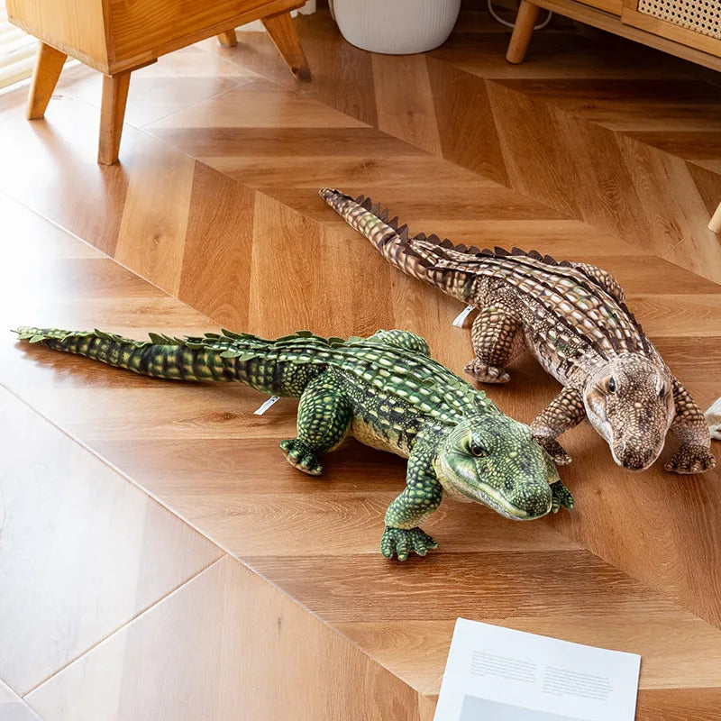 Lifelike Animal Dolls Simulated Crocodile Plush Toys Stuffed Soft Creative Crocodile Birthday Gift For Children Boy Home Decorat