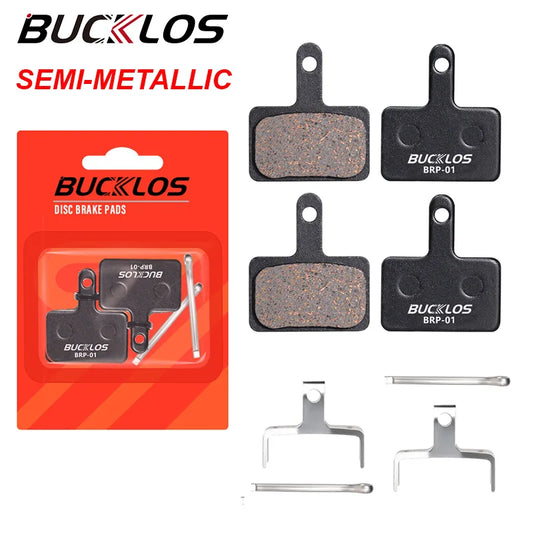 BUCKLOS Bike Disc Brake Pads for Shimano B01S/B03S/B05S-RX MTB Semi Metallic Brake Pads Durable Bicycle Hydraulic Disc Parts