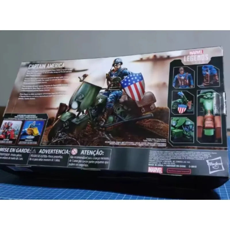 Original Hasbro Marvel Legends Series Captain America Motorcycle Action Toy Figure Collection Model