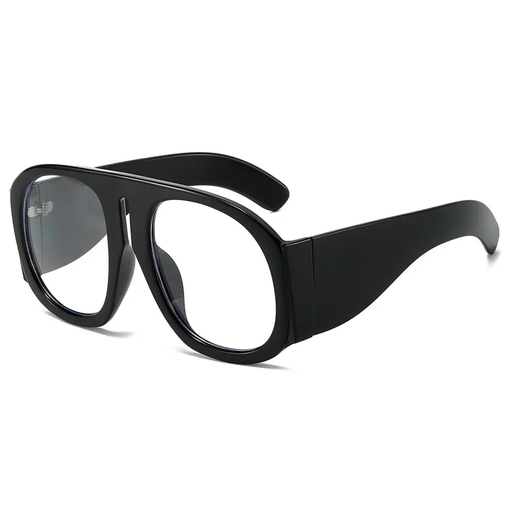 JNPCXI Goggles Oversized Glasses Frame Women One Piece Optical Shades Men Luxury Eyeglasses Frame Men Computer Glasses