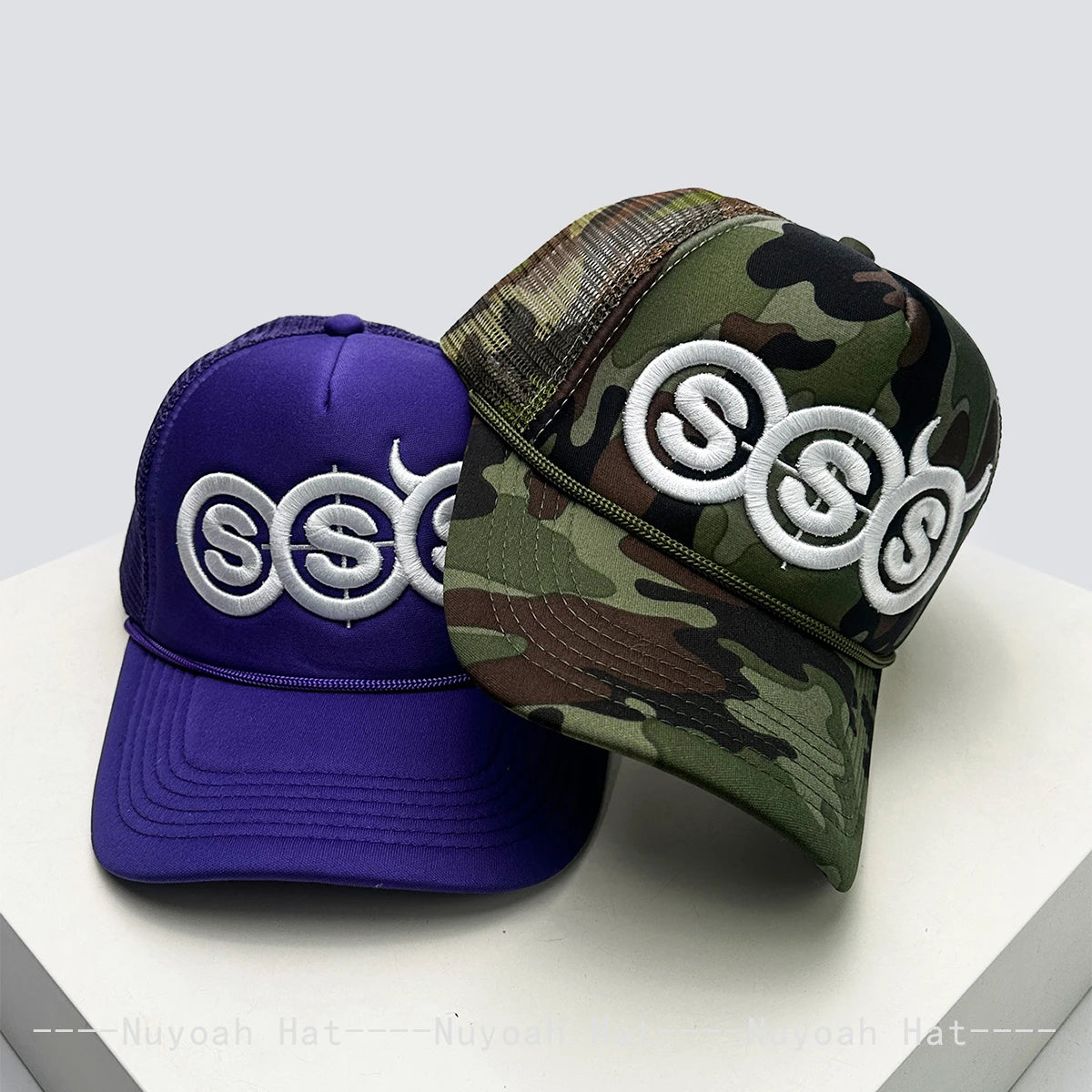 New Unisex Personal Devil Horns Letters Embroidery Baseball Hats Breathable Mesh Sunshade Hip Hop Trucker Caps Versatile Outdoor