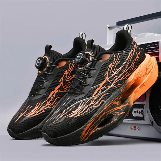 Men Running Shoes Carbon Plate Speciality Marathon Sports Shoes Breathable Lightweight Women's Comfortable Nonskid Sneakers