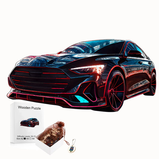 Futuristic Vehicle Car Wooden Jigsaw Puzzles Home Decoration Christmas and Halloween Gift Toy For Teen And Kid