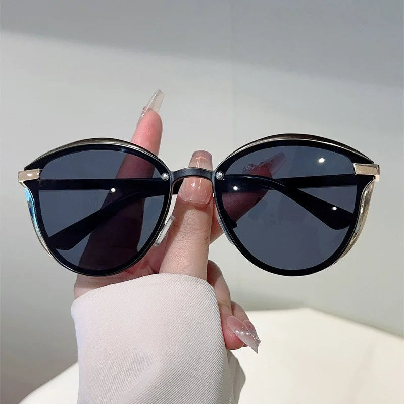 Trendy Polarized Sunglasses Retro Personalized Face Highlighting Sunglasses Women's Fashion Sunglasses