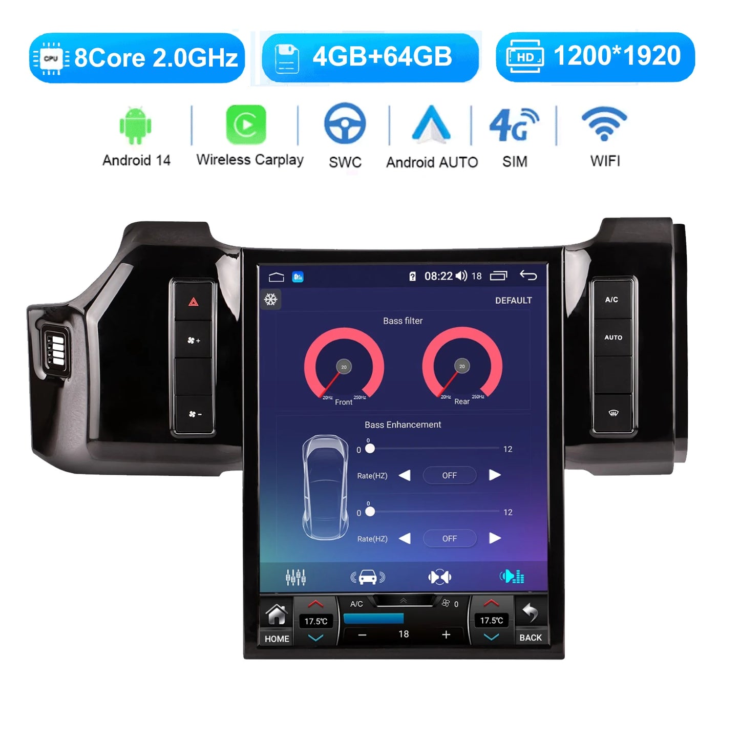 15”Carplay Android Car For Radio Range Rover Sport 2014-2017 Stereo Upgrade Touch Screen Android Auto GPS