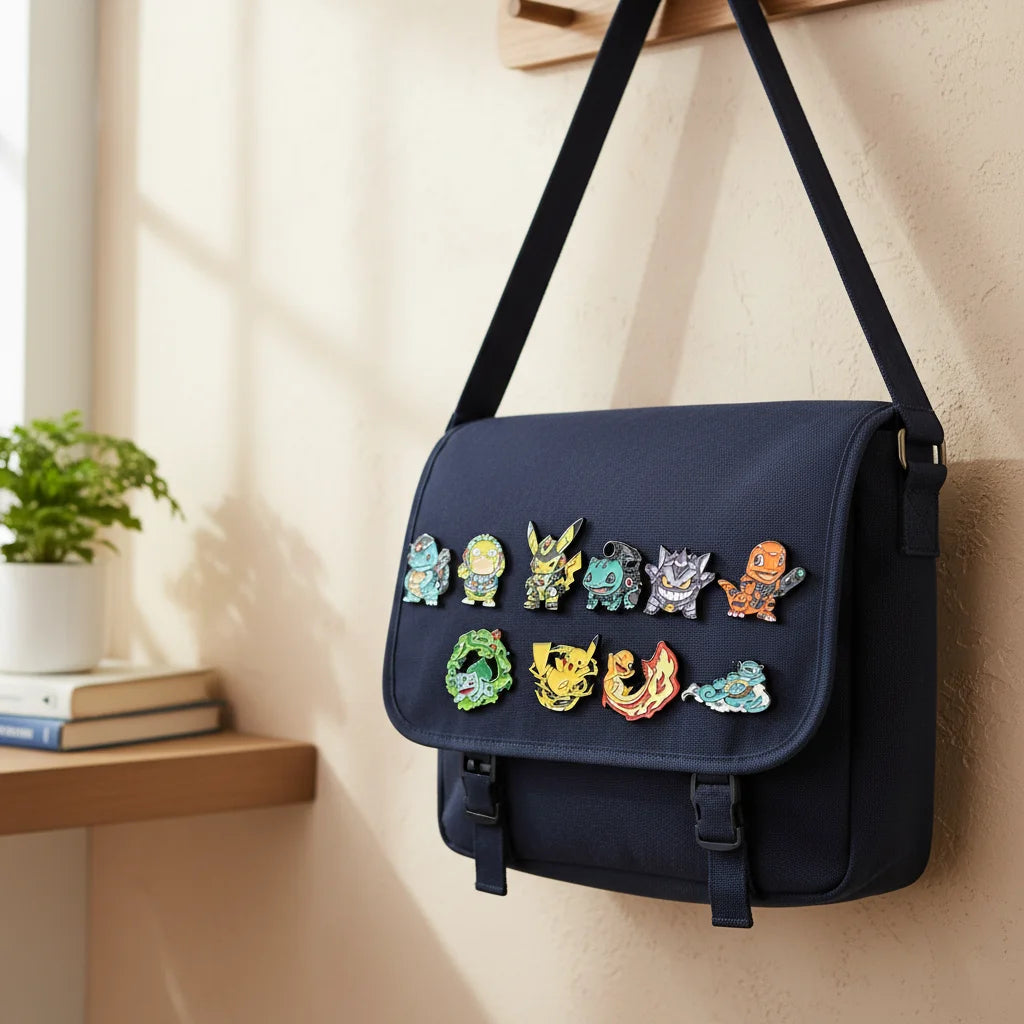 9 Pcs Pokemon Animal Enamel Pin Set Cute Sleep Bulbasaur Pikachu Fashion Embroidery for Backpack Clothing Jewelry Metal Jewelry