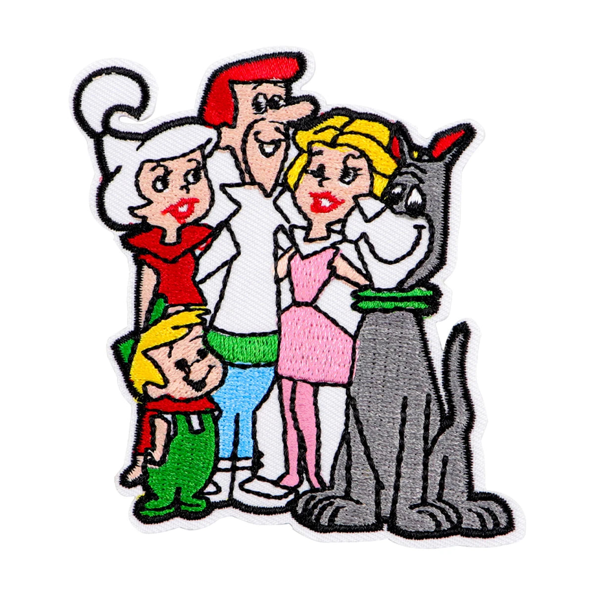 Cartoon Family Iron On Patch Clothes Patch For Clothing Dog Embroidered Patch Garment Apparel Accessories Sewing Stickers