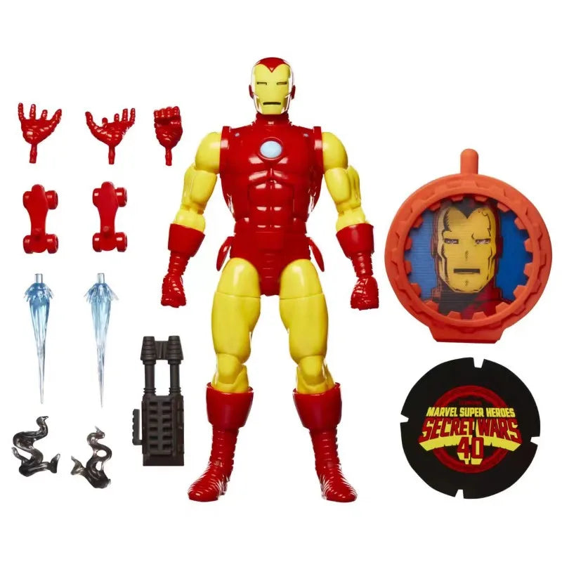 Original Hasbro Marvel Legends Series Secret Wars Iron Man Anime Figure Toy Model Collection