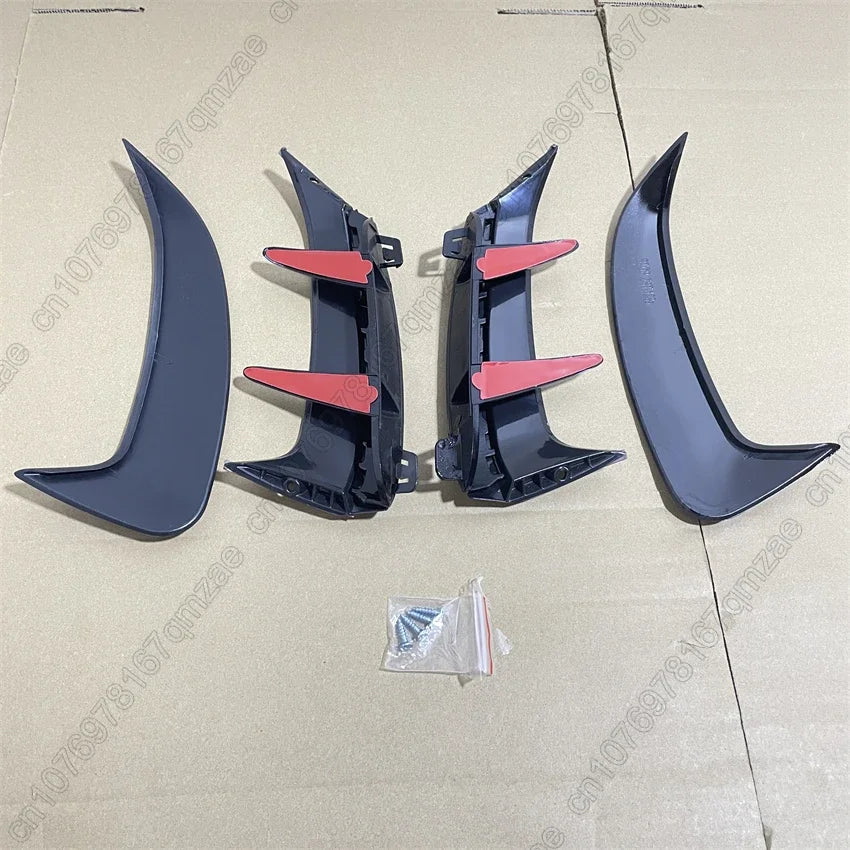 For Mercedes Benz W177 AMG Line Hatchback A180 A200 A220 A250 A35 2018-2023 Pair Rear Flicks Bumper Spoilder Canards Splitters