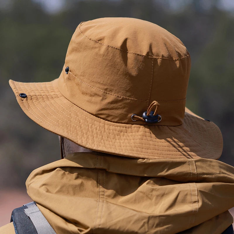 Xinbaoguan 100% Nylon 9255 Spring/Summer Big Eaves Sun Cap Men's Sun Cap Waterproof Quick Drying Fisherman's Hat