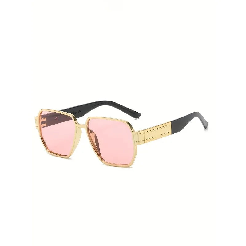 Fashion Geometric Square Large Frame Sunglasses Design Sunglasses Customizable Prescription UV Protection
