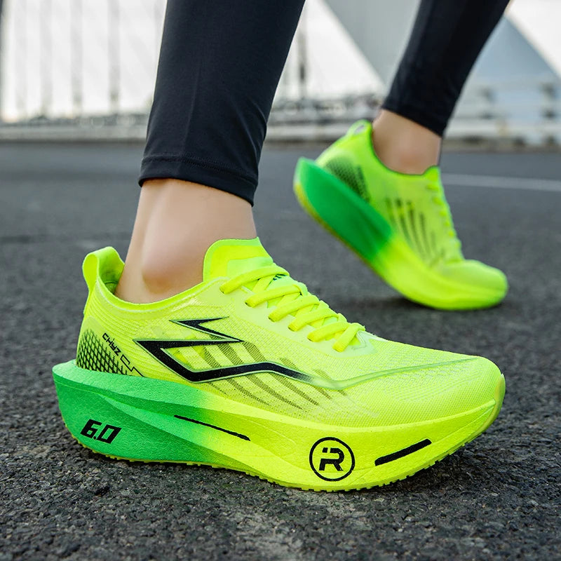 Sports Running Shoes Marathon Men Carbon Board Breathable Lightweight Women Comfortable Athletic Casual Sneakers Outdoor New