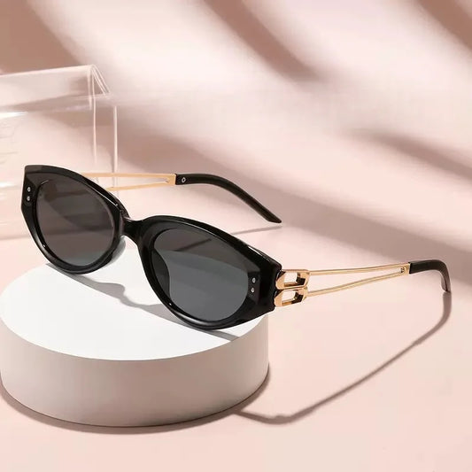 New Trendy Cat Eye Sunglasses Casual and Versatile Korean Version Fashionable Sunglasses Sun Protection High-end Feel