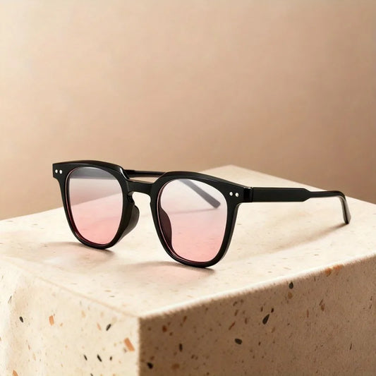 New Pink Gradient Glasses Men Women's Trendy Anti-blue Light Eyeglasses Eyewear for Ladies