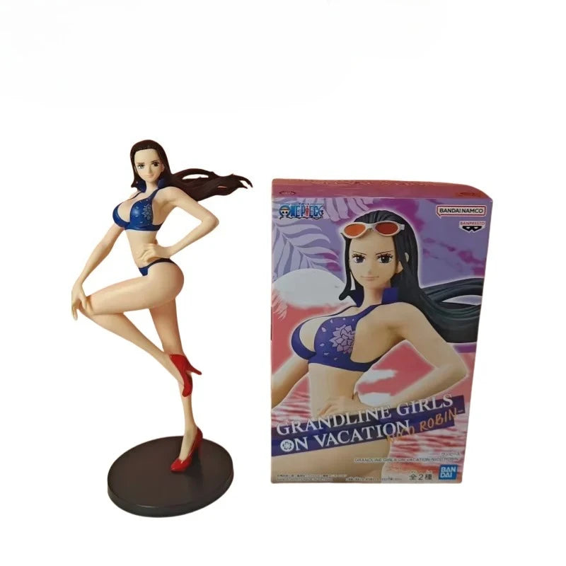 【IN STOCK】Original Banpresto Grandline Girls On Vacation One Piece Nico Robin Swimsuit Ver. Action Figure Collectible Model