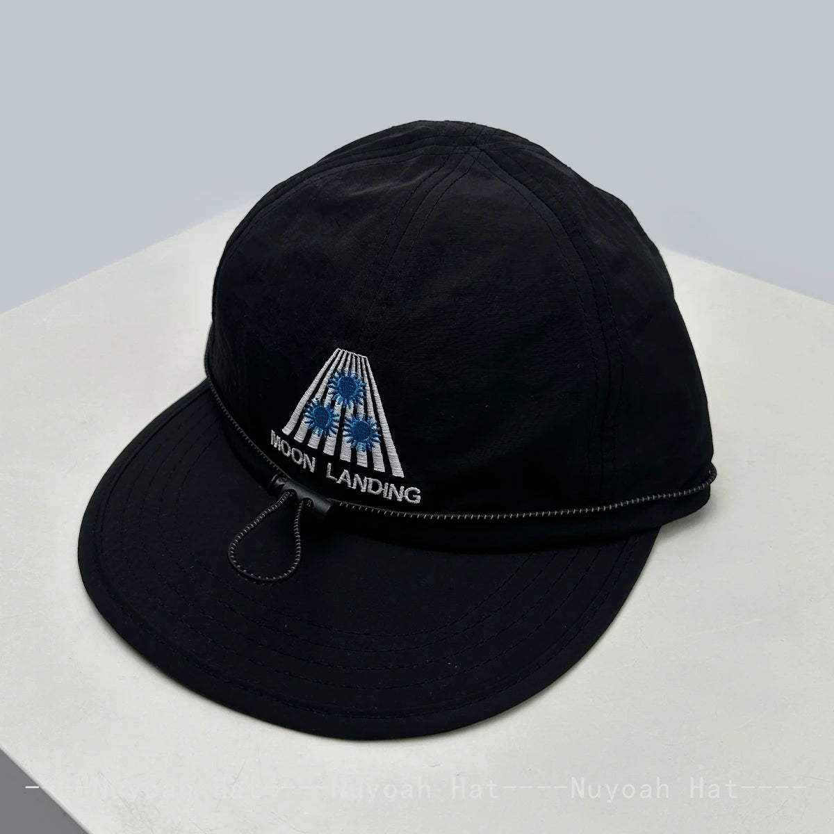 New Men Women Korean Quick-dry Embroidered Letters Baseball Hats Sunshade Drawstring Versatile Peaked Caps ins Fashion Flat Brim