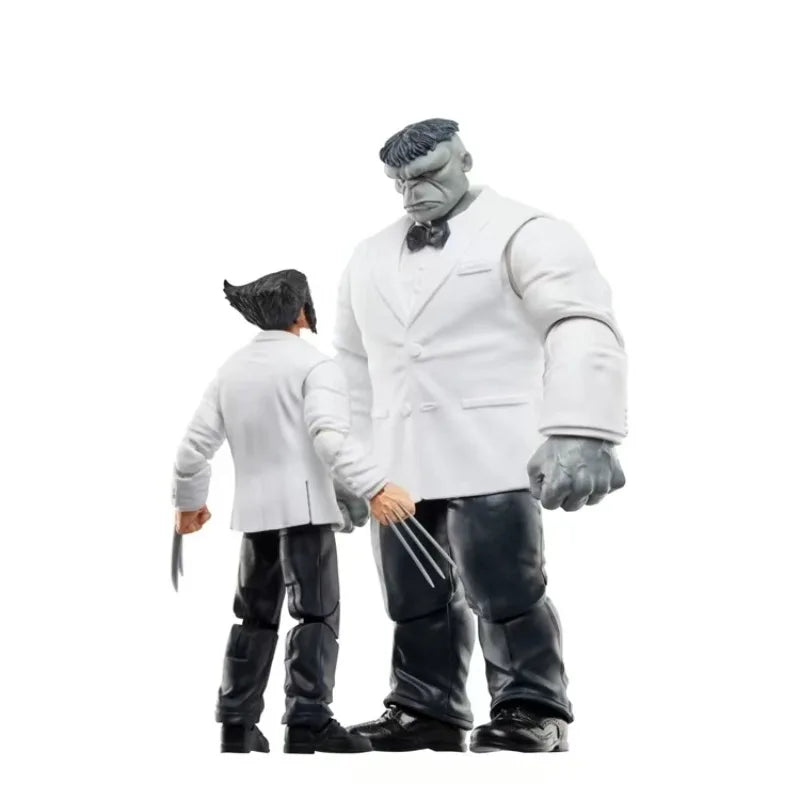 Original Hasbro Marvel Legends Series One-Eyed Casino Wolverine Grey Hulk Suit Action Figure Toys Model Collection