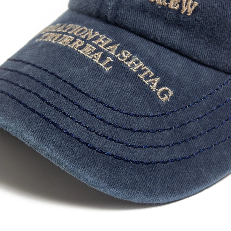 Fashion Women's Baseball Cap Embroidered Cotton Soft Top Men's Caps Casual Retro Travel Visor Hats Summer Sports Trucker Hat