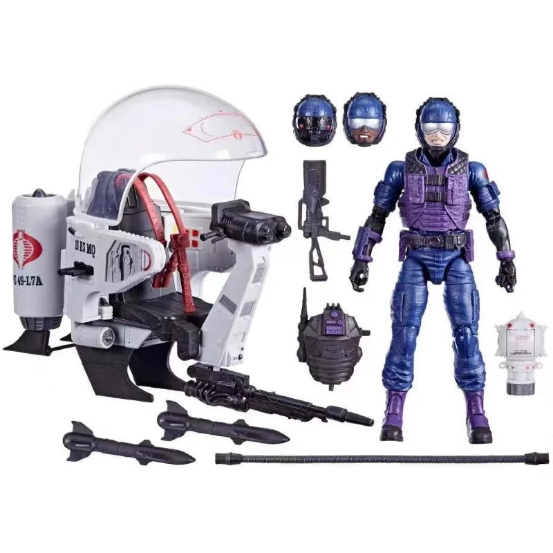 Original Hasbro G.I. Joe Classified Series Cobra Tele Viper and Cobra Flight Pod Anime Figures Toys Models Collection