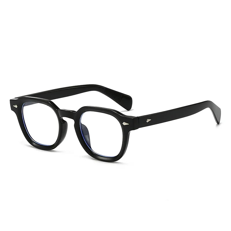 JNPCXI New Fashion Anti Blue Light Eyeglasses Frame Women Vintage Rivet Oval Women Men Luxury Leopard Prescription Glasses