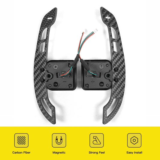 Magnetic Carbon Fiber Paddle Shifters For Audi B8 B8.5 B9 C8 A1 A3 A5 A8 S1 S2 S3 S4 S5 SQ5 RS3 RS4 RS5 RSQ5