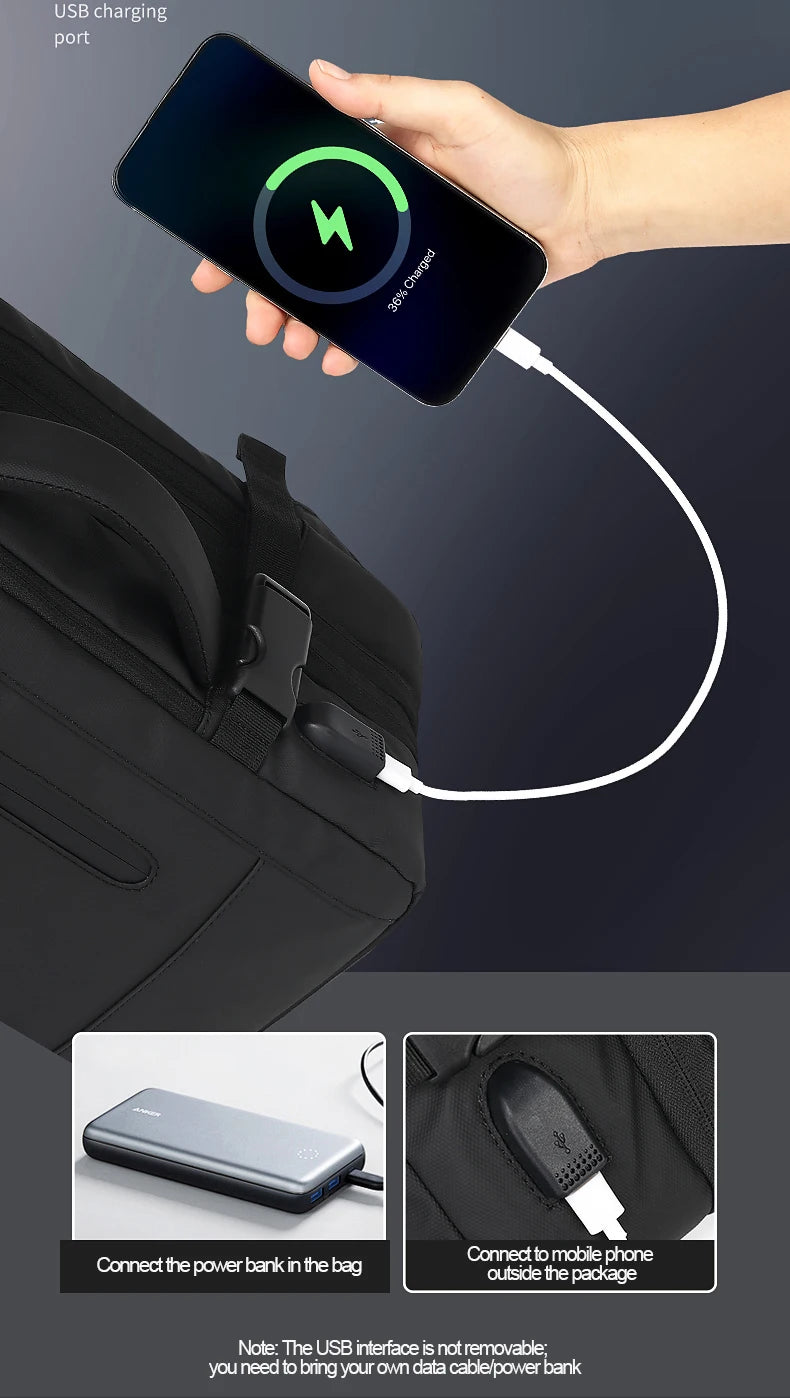 SWISS MILITARY Laptop Backpack Men 15.6 Inch Multi Pocket Expandable Backpack Waterproof USB School Backpack Business Travel Bag