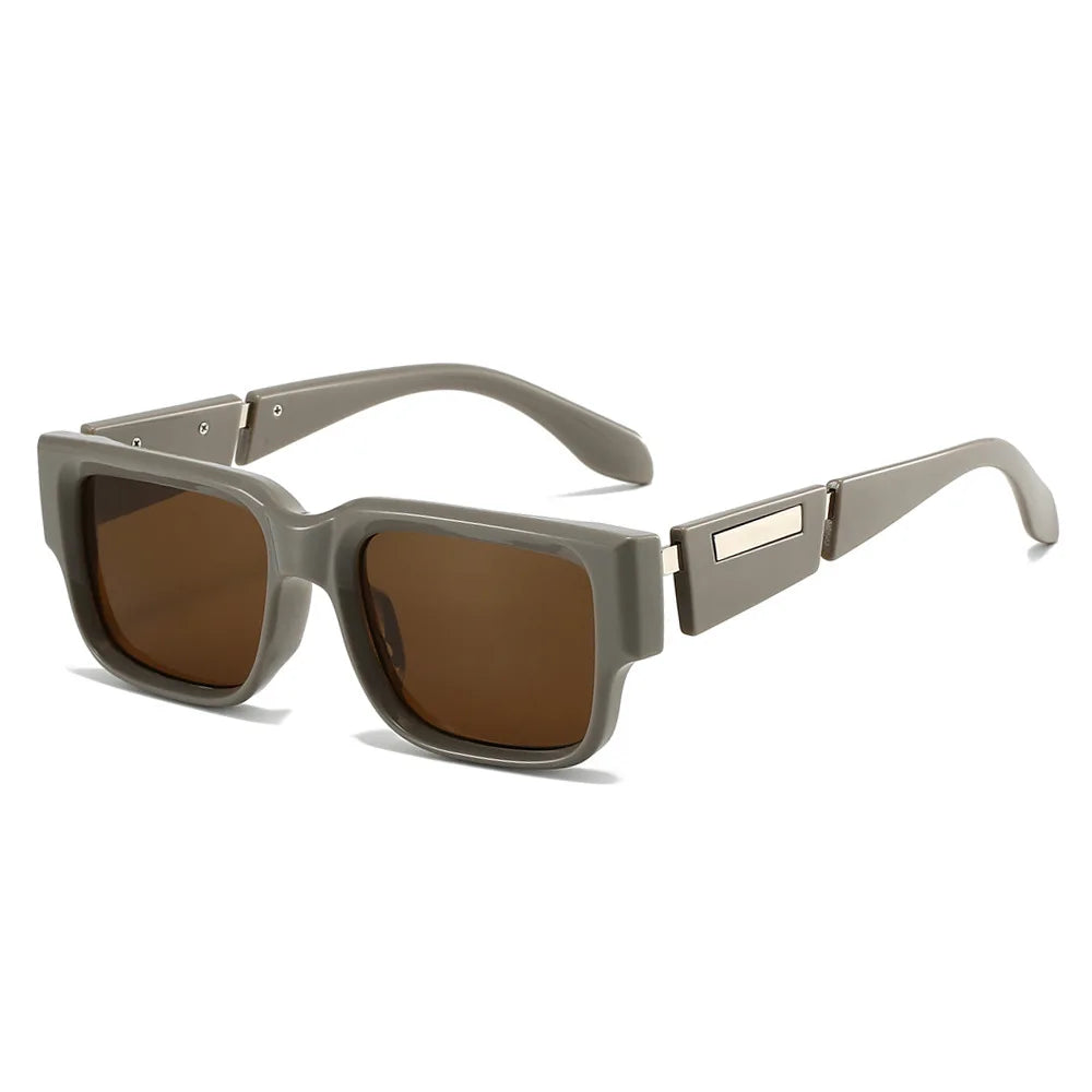 JNPCXI Ins Popular Fashion Square Women Luxury Sunglasses Shades UV400 Retro Men Punk Dark Blue Sun Glasses