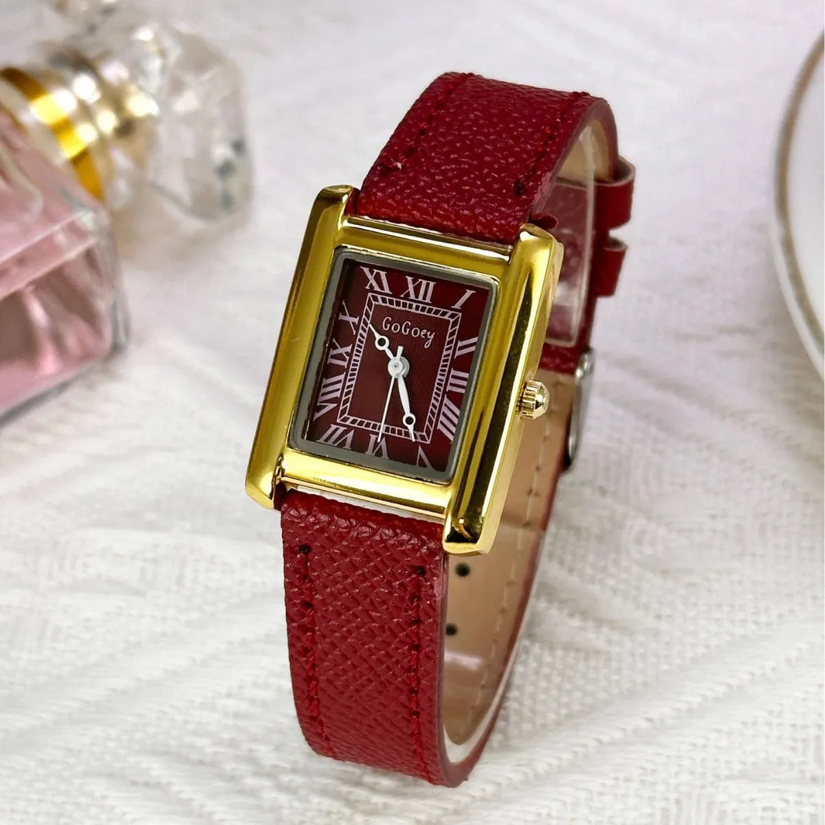 Fashion Rome Dial Watch Luxury Women Ladies Dress Watch Leather Strap Brand Quartz Wristwatches Dropshipping Clock Reloj Mujer