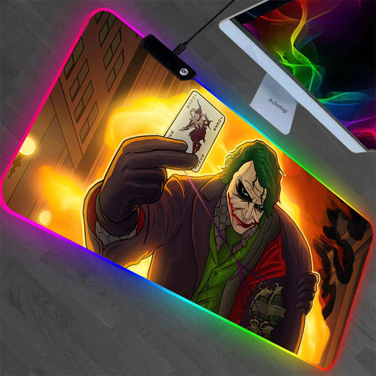 J-jokers RGB Pc Gaming Poker Keyboard Mouse Pad Mousepad LED Glowing Mouse Mat10