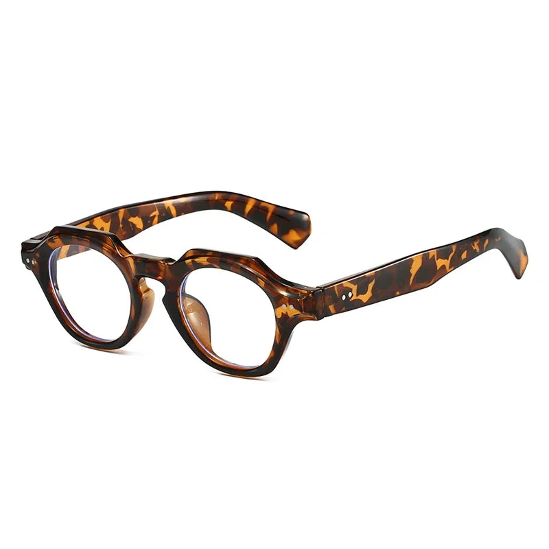 JNPCXI New Fashion Small Polygon Square Sunglasses Women Retro Rivets Shades UV400 Men Red Blue Sun Glasses